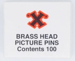 X Brass Head Pins (100)