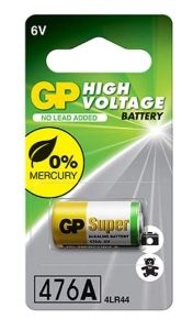 GP Alkaline 6.2 volt 105mah (4LR44/GP476A)