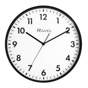 RAVEL 30cm Kitchen Wall Clock Black