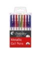 CHILTERN STATIONARY 8 Pack Metallic Gel Pens