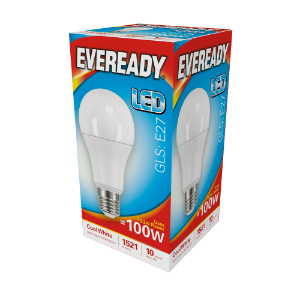 EVEREADY LED GLS 1521lm Cool White ES 10,000Hrs