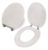 ASHLEY 18" Toilet Seat - White Groove