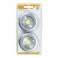 KINGAVON 2 Pack COB Push Light Set