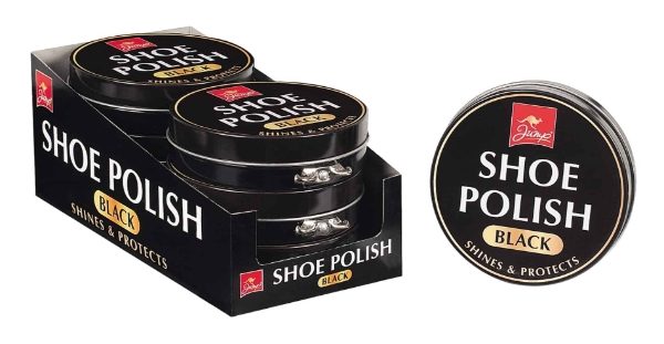 JUMP Black Shoe Polish Tin