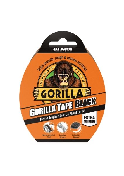 GORILLA 11m Black Tape Single Roll