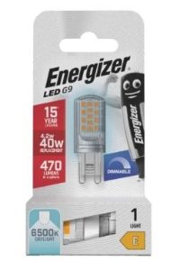 ENERGIZER LED G9 DIMMABLE 470lm 4.2w 6500k Daylight