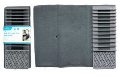 ASHLEY 2 In 1 Microfibre Drying Mat and Plate Rack