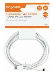 KINGAVON 2m Lightning to Type C Cable