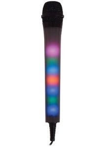 Mr Entertainer Black Dynamic Vocal Microphone LED Lights