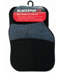 BLACKSPUR 4pc Classic Car Mat Set