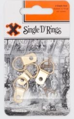 X Single D Ring Brassed