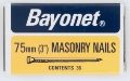 BAYONET 75mm Masonry Nails 36's