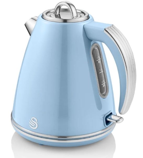 SWAN 1.5L 3kW Blue Retro Jug Kettle