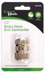 GREEN BLADE 1/2" Brass Hose End Connector