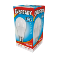 EVEREADY LED GLS 1521lm Cool White BC 10,000Hrs