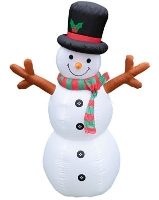 XMAS HAUS Inflatable Snowman with LED Lights 180cm