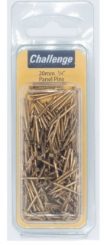 CHALLENGE 20mm Brass Panel Pins Blister 60g