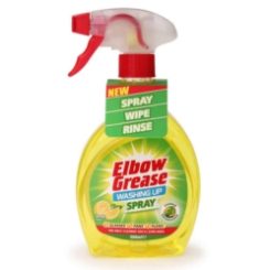 ELBOW GREASE Washing Up Spray 500ml Lemon