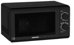 DAEWOO 20L Black Manual 700w Microwave