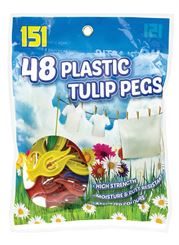 151 48 Pack Plastic Tulip Pegs