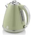 SWAN 1.5L 3kW Green Retro Jug Kettle