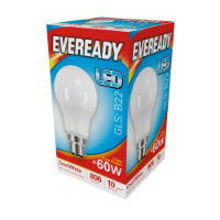 EVEREADY LED GLS 806lm Cool White BC 10,000Hrs