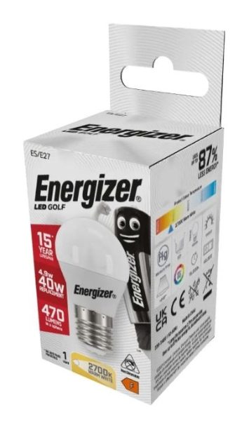 ENERGIZER LED GOLF 470LM OPAL E27 DAY LIGHT BOX