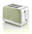 SWAN 2 Slice Retro Green Toaster