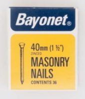 BAYONET 40mm Masonry Nails 36's