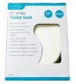 ASHLEY White MDF 17" Toilet Seat