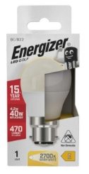 ENERGIZER LED GOLF 470LM OPAL B22 WARM WHITE BOX