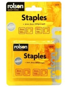 Rolson 6mm and 8mm Staples for R44320