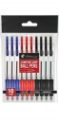 CHILTERN STATIONARY 10 Pack Comfort Grip Ball Point Pens