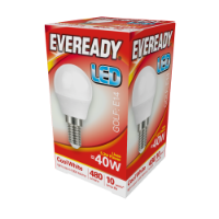 EVEREADY LED Golfball 470lm Cool White E14 10,000Hrs