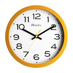 RAVEL 25cm Kitchen Wall Clock Yellow