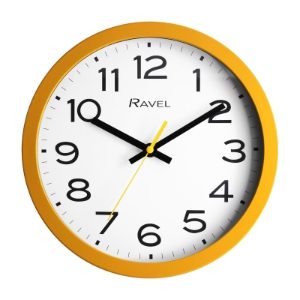 RAVEL 25cm Kitchen Wall Clock Yellow