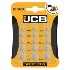 JCB 15 Coin Cell Mix (PL364, PL392, PL377, PL386, PL357)