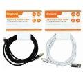 KINGAVON 2m Lightning to USB Cable Black/White