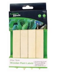 GREENBLADE 24pc Wooden Plant Labels 15cm