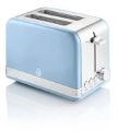 SWAN 2 Slice Retro Blue Toaster
