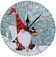 XMAS HAUS Christmas Wall Clock Gonk