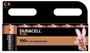 DURACELL Plus Power (C) 1400 B6   **CARD OF SIX**