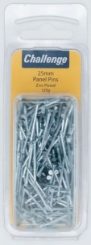 CHALLENGE 25mm Panel Pins Blister 100g