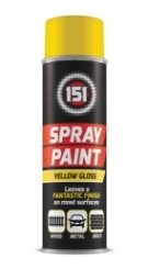 151 Yellow Gloss Spray Paint 250ml