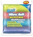 DUZZIT 4 Pack Microfibre Cloth