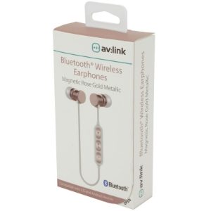 Wireless Magnetic Bluetooth Earphones - Rose Gold Metallic