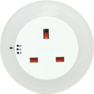 EAGLE Plug Through LED Nightlight 13a Socket