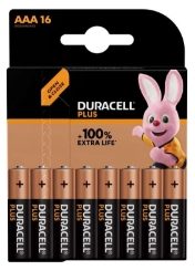 DURACELL (AAA) Plus Power +100% **16 PACK**