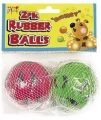 PETS AT PLAY 2 Pack Rubber Balls