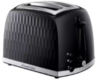 Russell Hobbs 2 Slice Black Textured Honeycomb Toaster